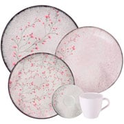Aparelho de Jantar Porcelana Floralis Branco 20 peças