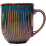 Caneca de Cerâmica Linear Azul 380 ml