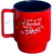 Caneca de Cerâmica Frase Todos os Dias 400 ml