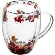 Caneca de vidro borossilicato dupla 350 ml Casa Varanda