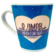 Caneca Porcelana "O Amor Cura" 300 ml Casa Varanda