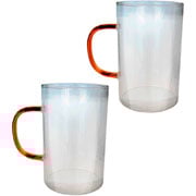 Jogo de Canecas de Vidro Coffee Time 340ml 2 Peças