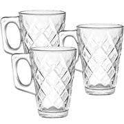 Jogo de canecas de vidro Diamond 230 ml 3 peças