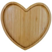 Petisqueira de Bambu Formato Coração 20x19 cm