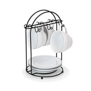 Suporte de Xícaras Chic em Metal Preto para 6 Peças