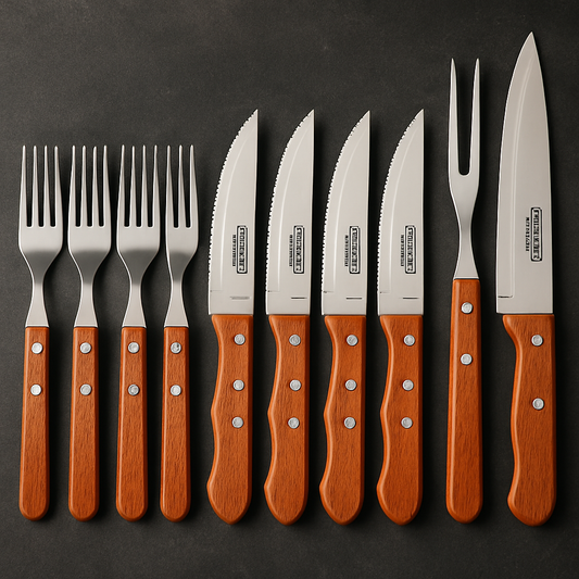 Jogo de Facas Dynamic Churrasco Inox 10 Peças