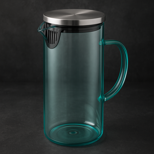 Jarra de Vidro Borossilicato Ágata Turquesa 1,8L