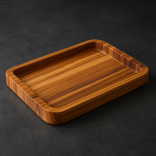 Gamela de Madeira Teca Oscar 33x24 cm