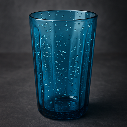 Copo Acrílico com Bolhas Azul 590ml