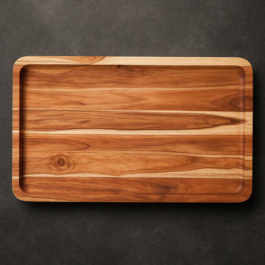 Gamela de Madeira Teca Slim 40 cm