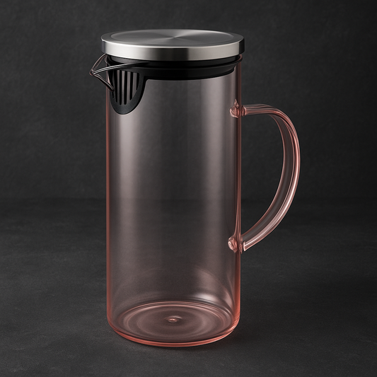 Jarra de Vidro Borossilicato Ágata Rosa 1.8L