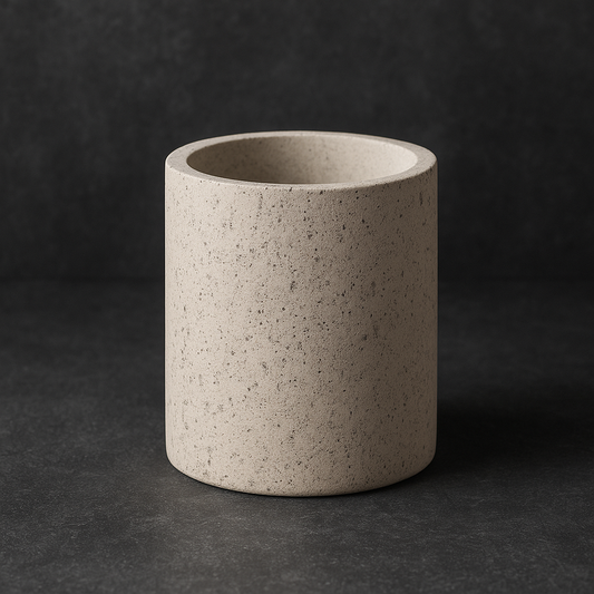 Copo Em Poliresina Multiuso Bege 10x08 cm