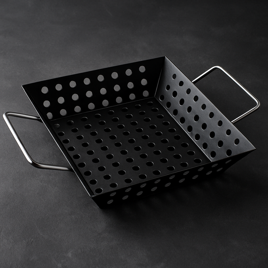 Assadeira Wok Inox para Churrasco Hércules 32,5x23 cm