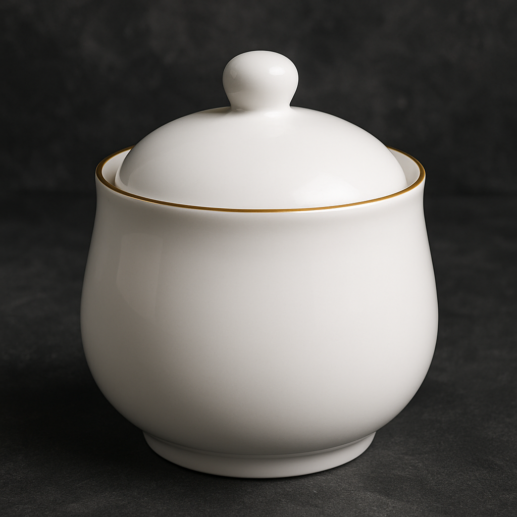 Açucareiro de Porcelana Royal 300ml Branco