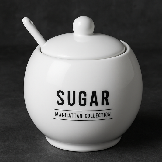 Açucareiro Porcelana Manhattan 350ml Dimora Mediterranea