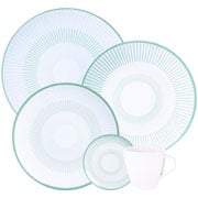 Aparelho de Jantar de Porcelana Lineare Verde 20 Peças