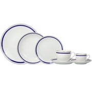 Aparelho de jantar de porcelana Três Classique azul 42 peças