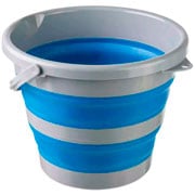 Balde Retrátil de Polipropileno com Alça Azul 10L