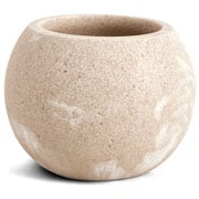Copo em Poliresina para Banheiro Bege 07x07 cm