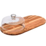 Travessa de Madeira Teca Silvia 45x20 cm