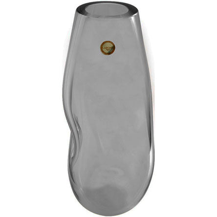 Vaso Murano Azaléia Quartzo Fumê 30x15cm