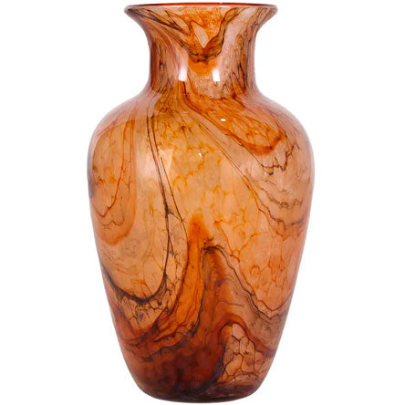 Vaso Murano Mesclado Âmbar 15x25 cm