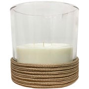 Vela de Cera Vegetal Decorativa Cilindro Corda Náutica