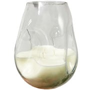 Vela de Cera Vegetal com Suporte de Vidro 13x19cm